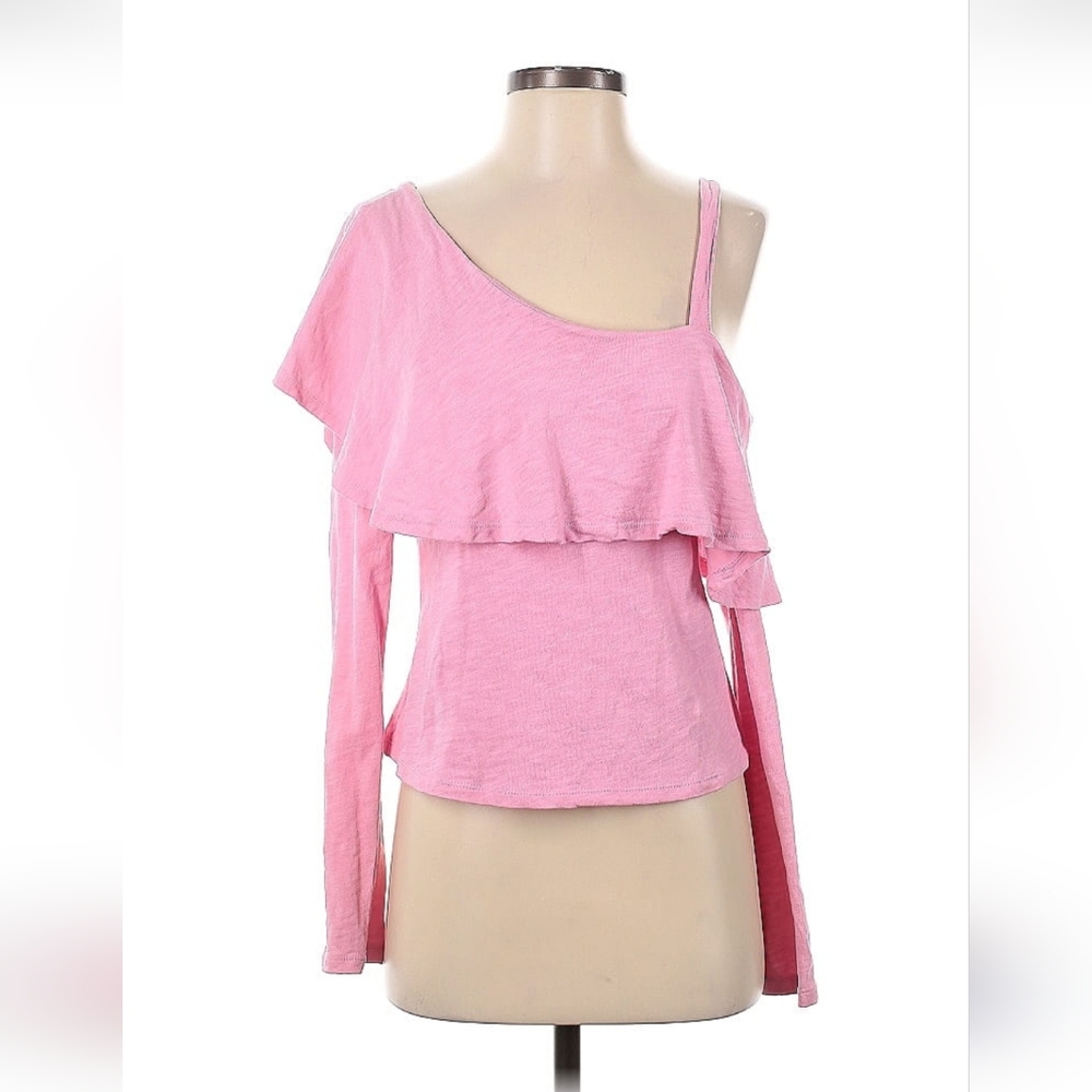 Anthropology Pink Off-Shoulder Women's Top
